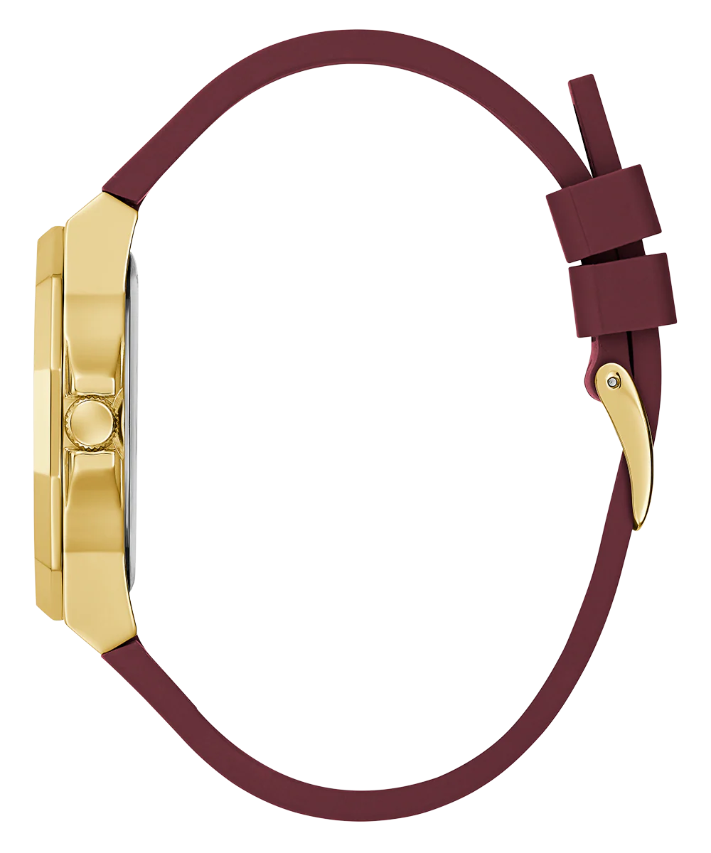 GUESS Ladies Red Gold Tone Analog Watch - Image 4
