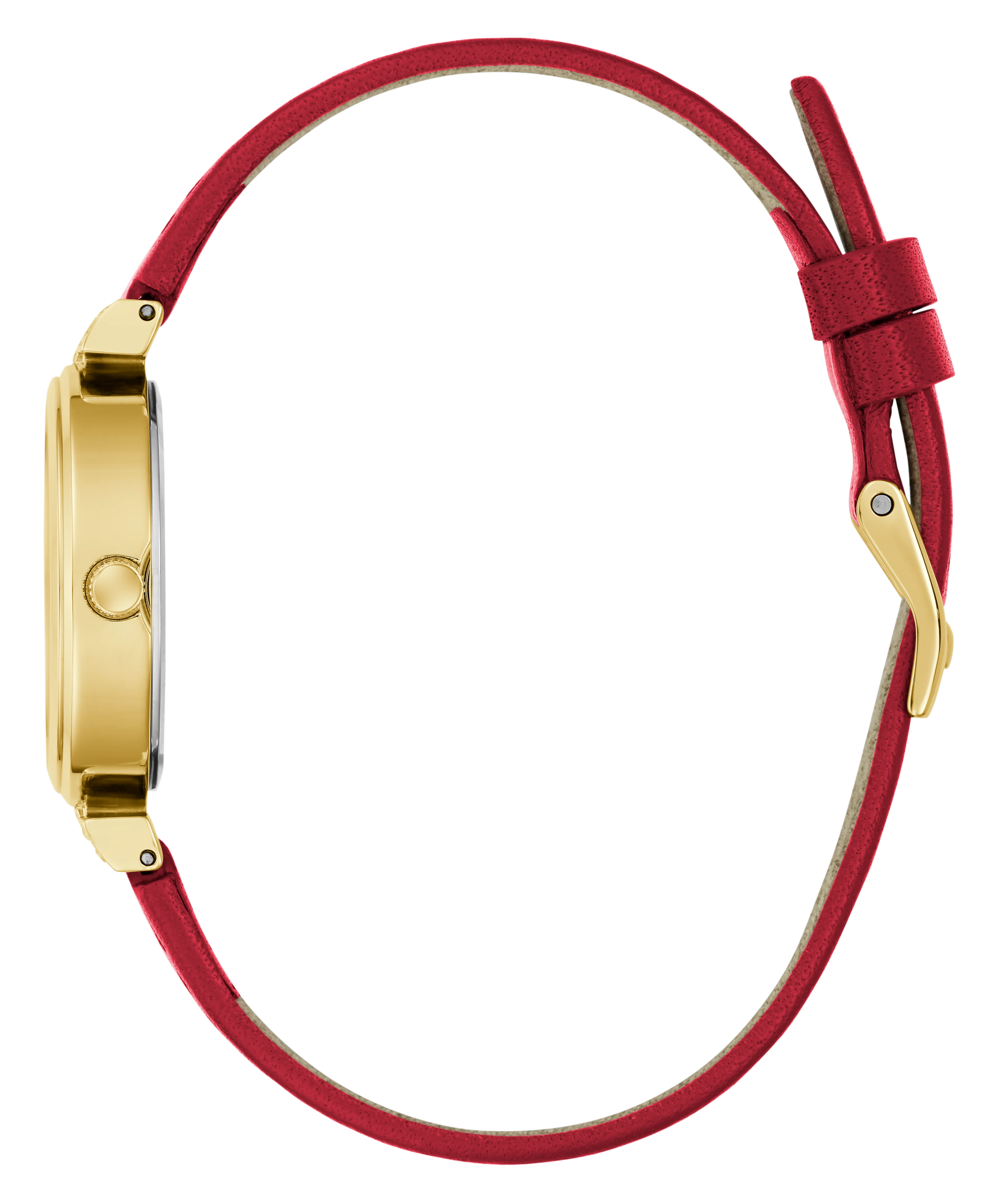 GUESS Ladies Red Gold Tone Analog Watch - Image 8