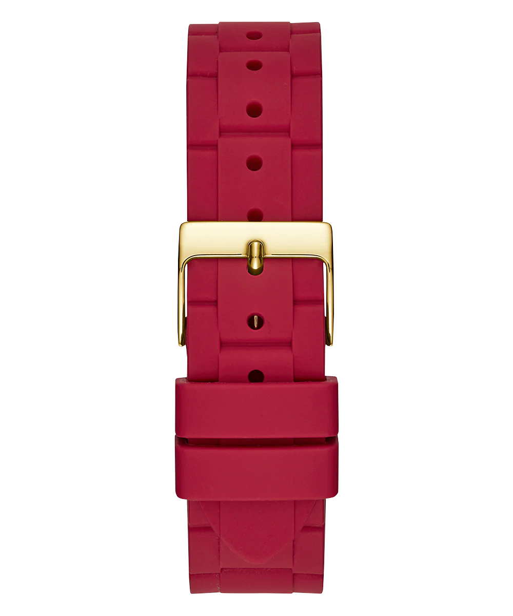 GUESS Ladies Red Gold Tone Multi-function Watch - Image 5