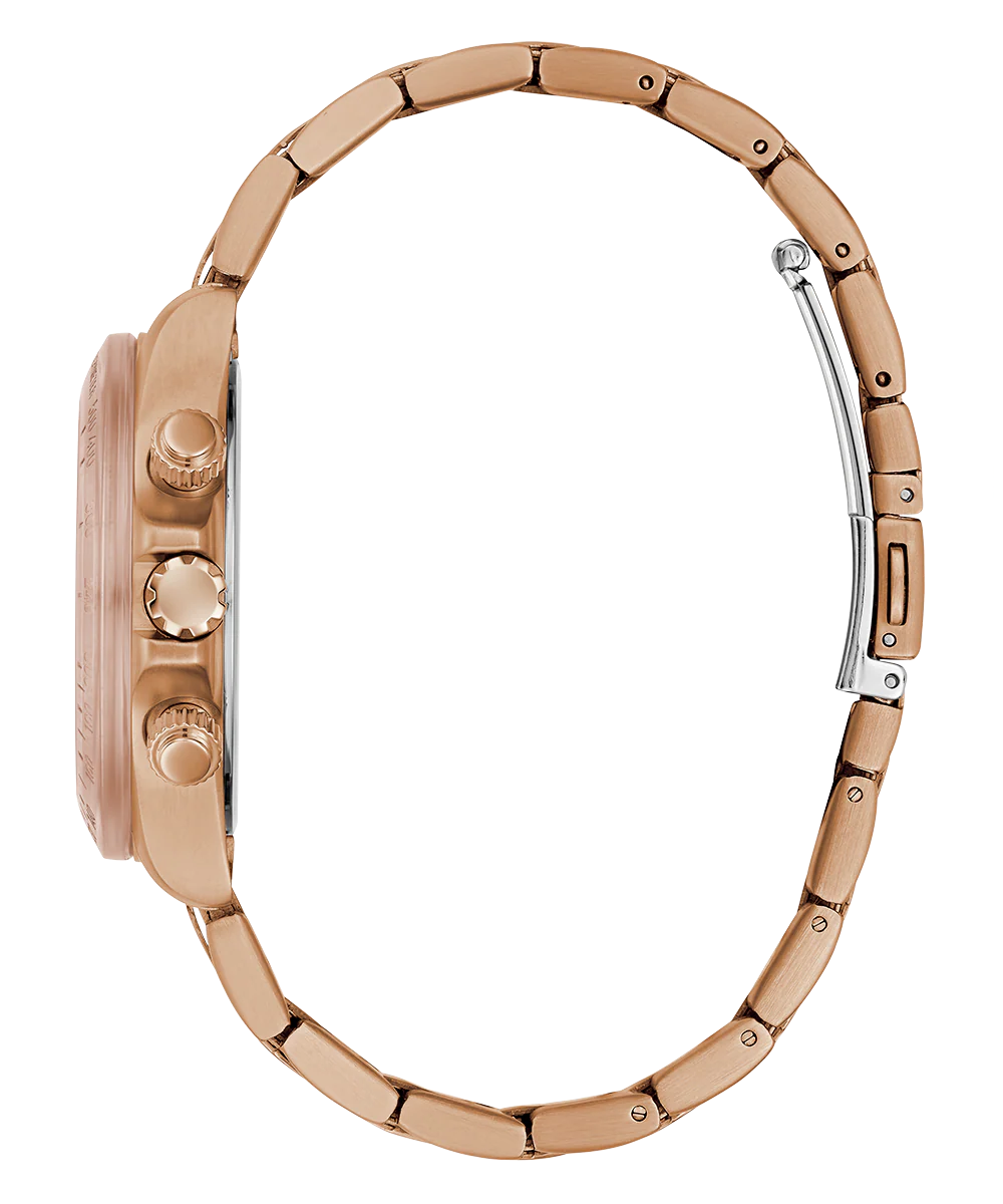 GUESS Ladies Rose Gold Tone 2-Tone Multi-function Watch - Image 4