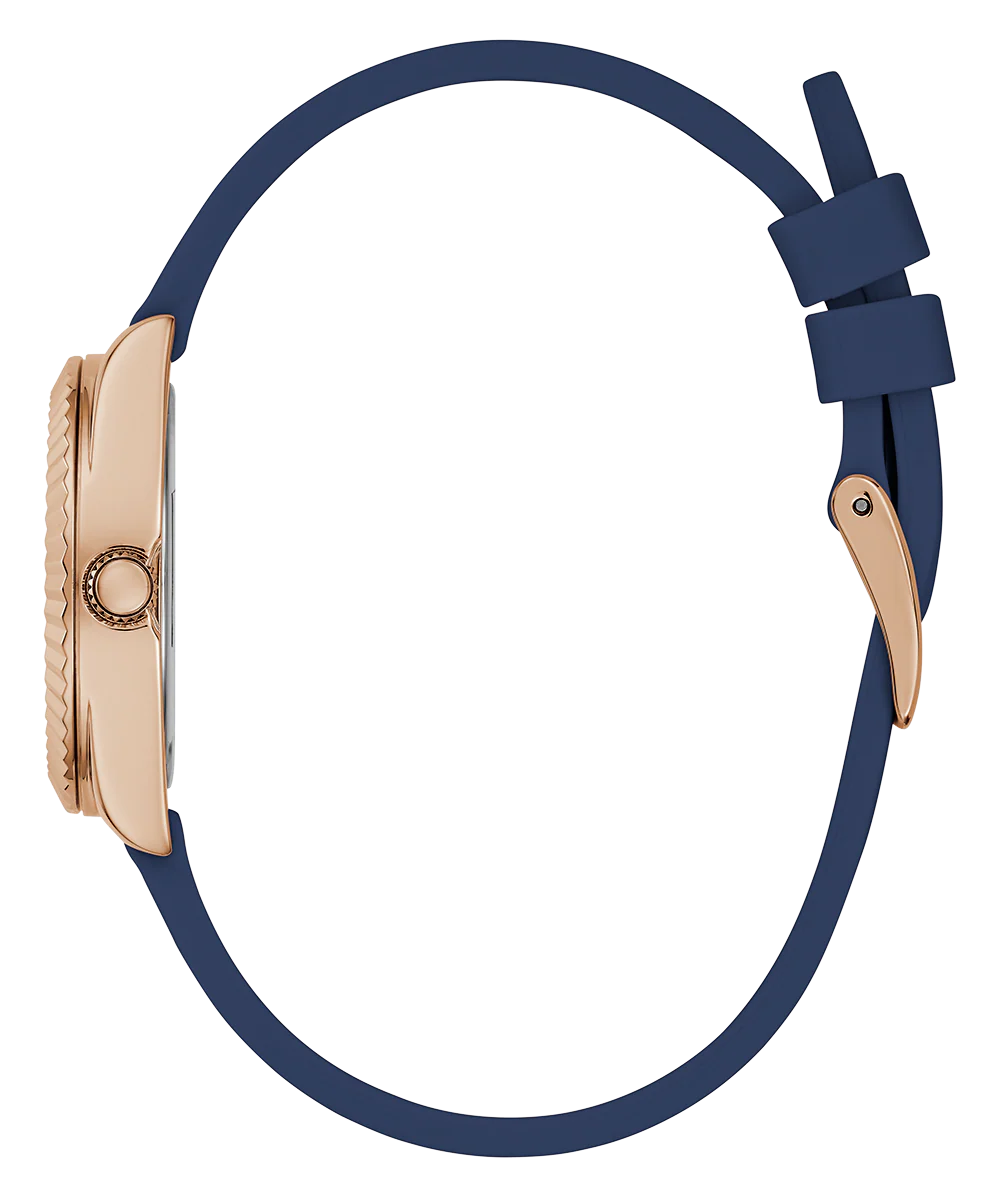GUESS Ladies Rose Gold Tone Analog Watch Gift Set - Image 7