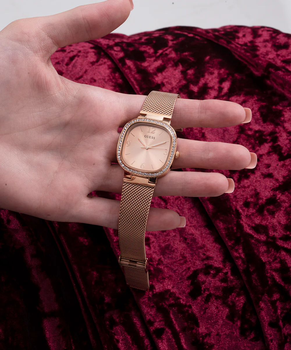GUESS Ladies Rose Gold Tone Analog Watch - Image 6