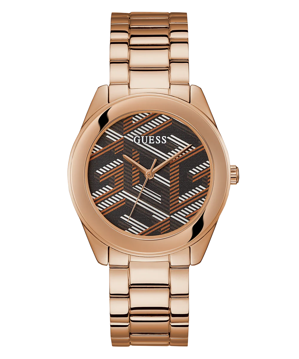 GUESS Ladies Rose Gold Tone Analog Watch - Image 3