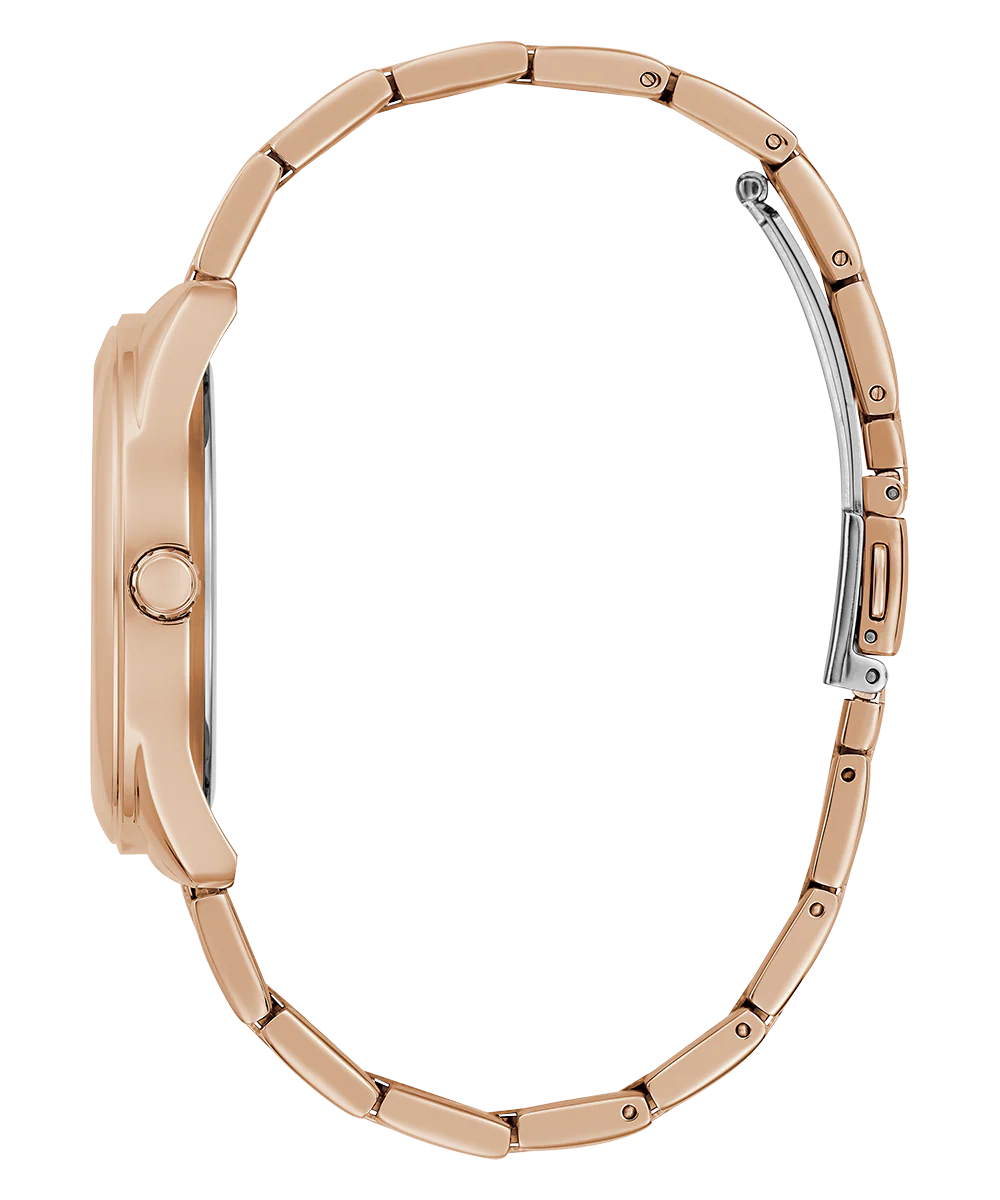 GUESS Ladies Rose Gold Tone Analog Watch - Image 4