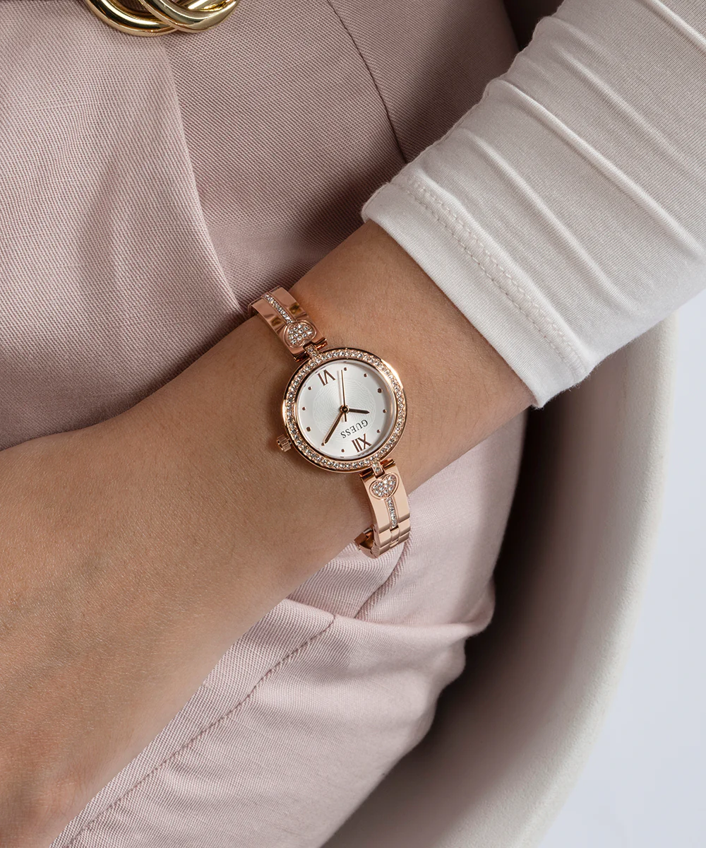 GUESS Ladies Rose Gold Tone Analog Watch - Image 2