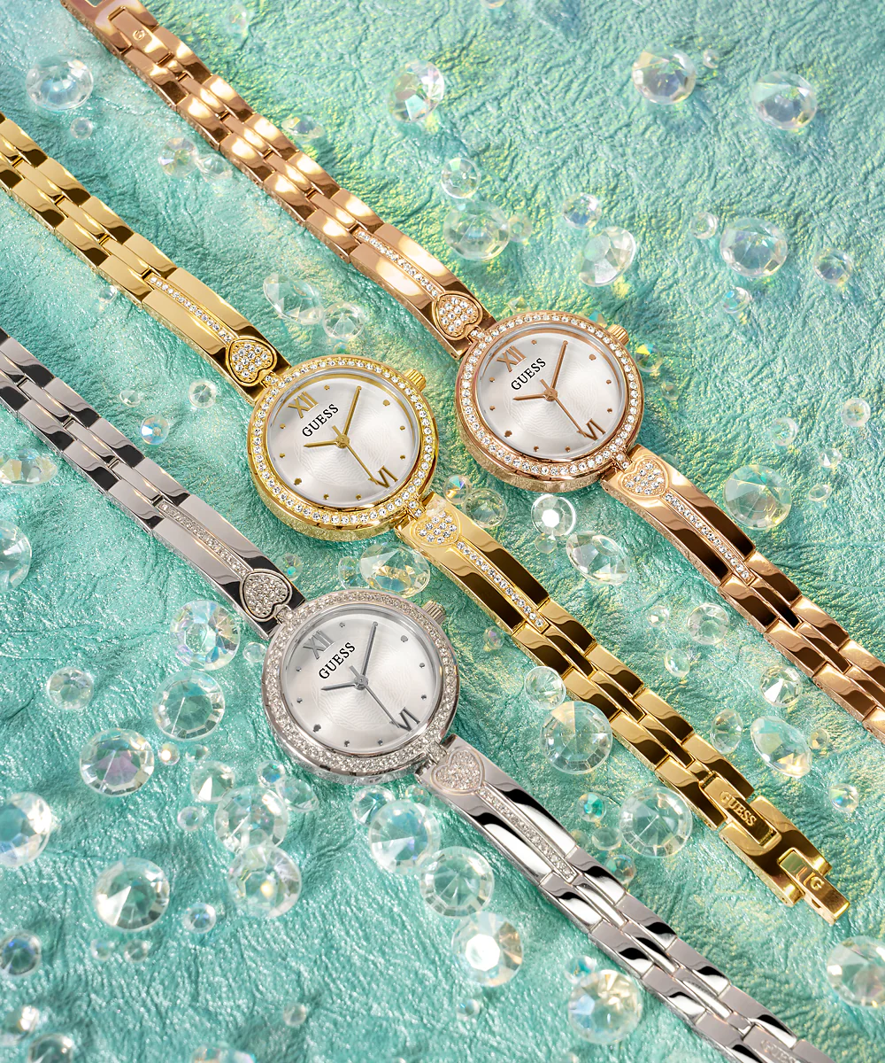 GUESS Ladies Rose Gold Tone Analog Watch - Image 3