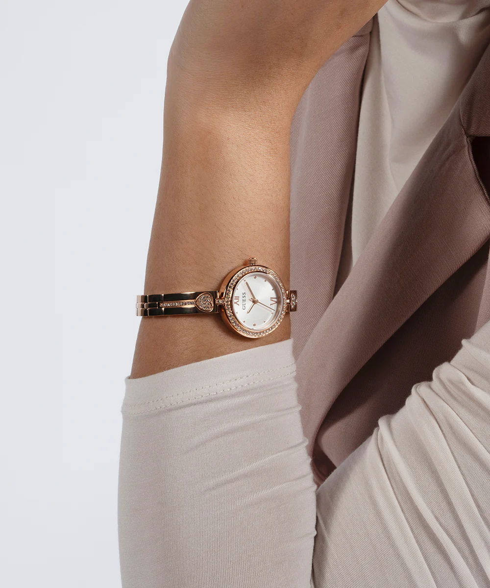 GUESS Ladies Rose Gold Tone Analog Watch - Image 7