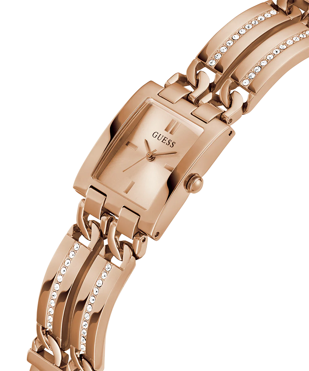 GUESS Ladies Rose Gold Tone Analog Watch - Image 2