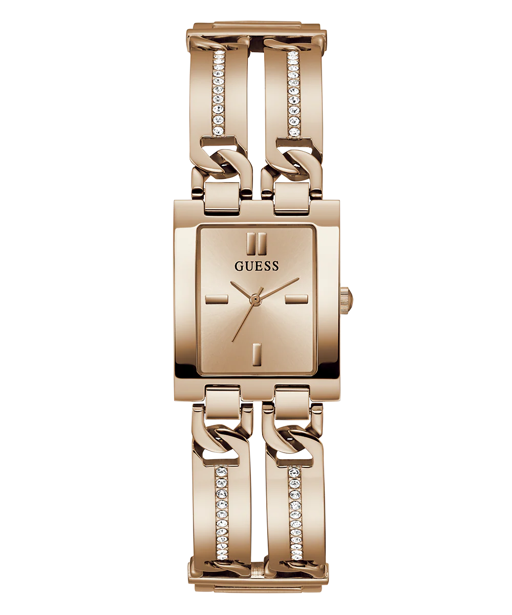GUESS Ladies Rose Gold Tone Analog Watch - Image 3