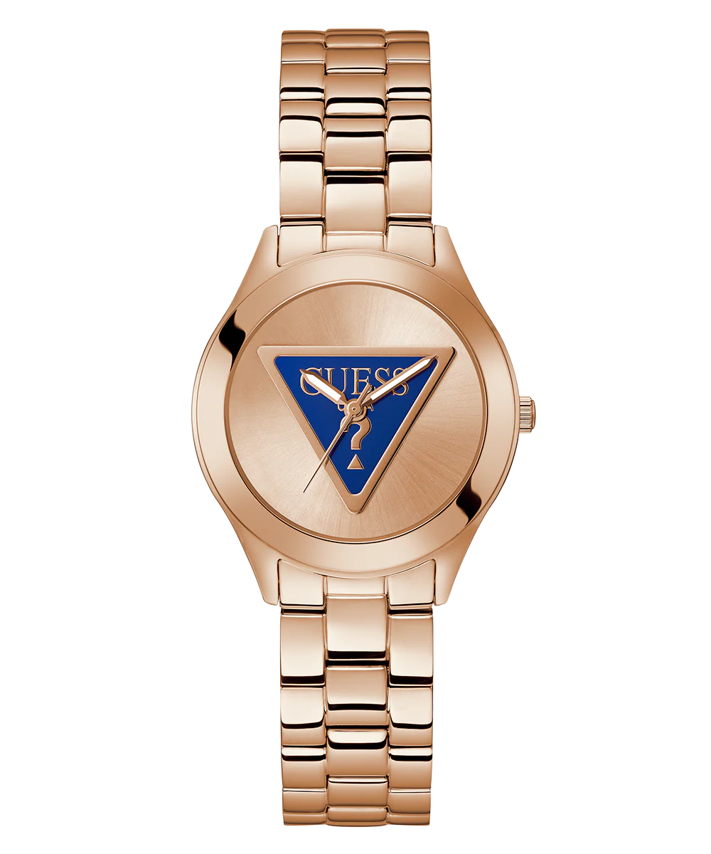 GUESS Ladies Rose Gold Tone Analog Watch - Image 5