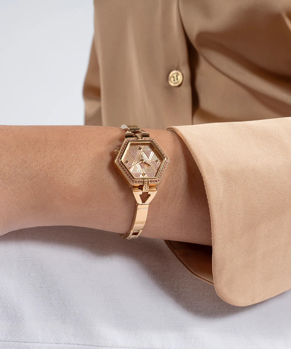 GUESS Ladies Rose Gold Tone Analog Watch - Image 2