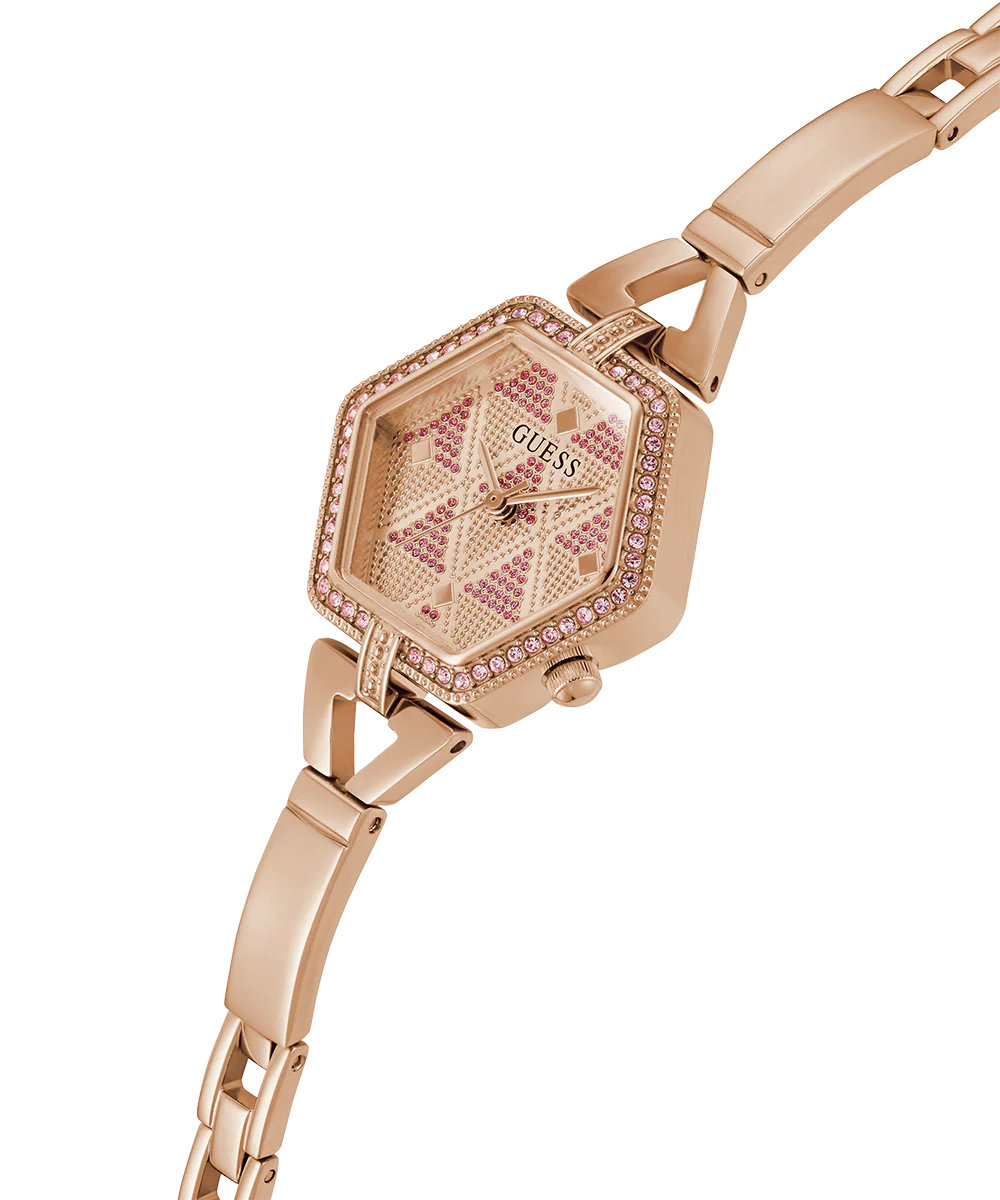 GUESS Ladies Rose Gold Tone Analog Watch - Image 3