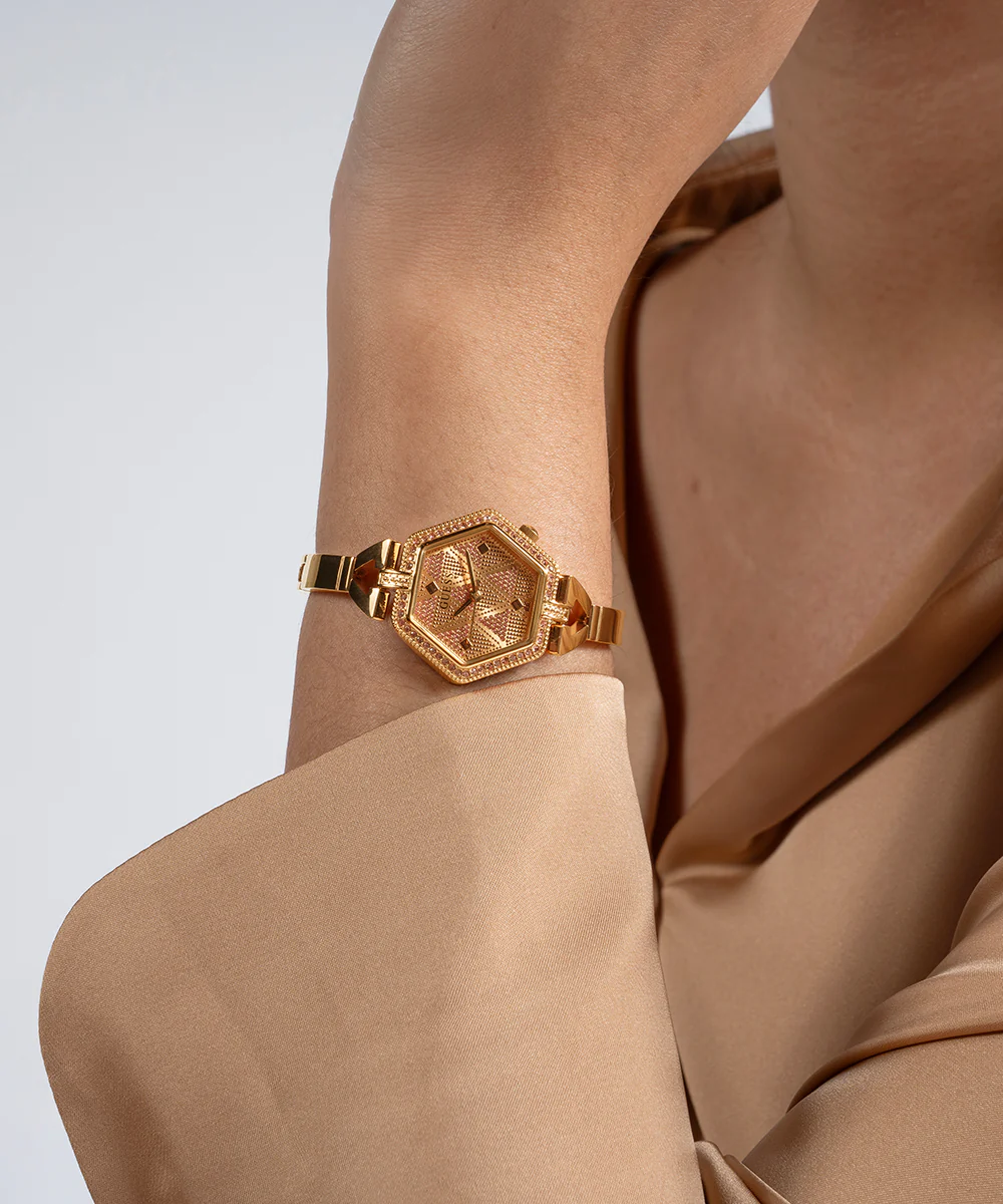 GUESS Ladies Rose Gold Tone Analog Watch - Image 7