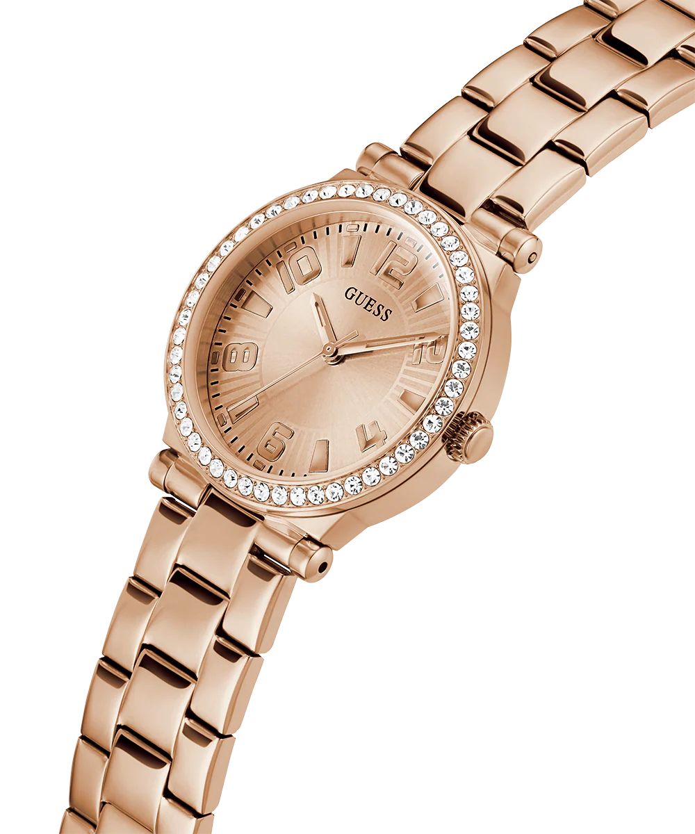 GUESS Ladies Rose Gold Tone Analog Watch - Image 2