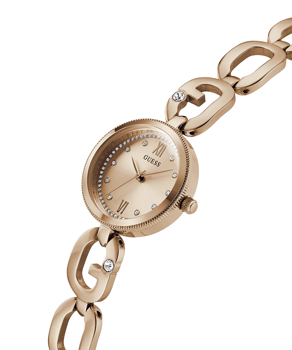 GUESS Ladies Rose Gold Tone Analog Watch - Image 3