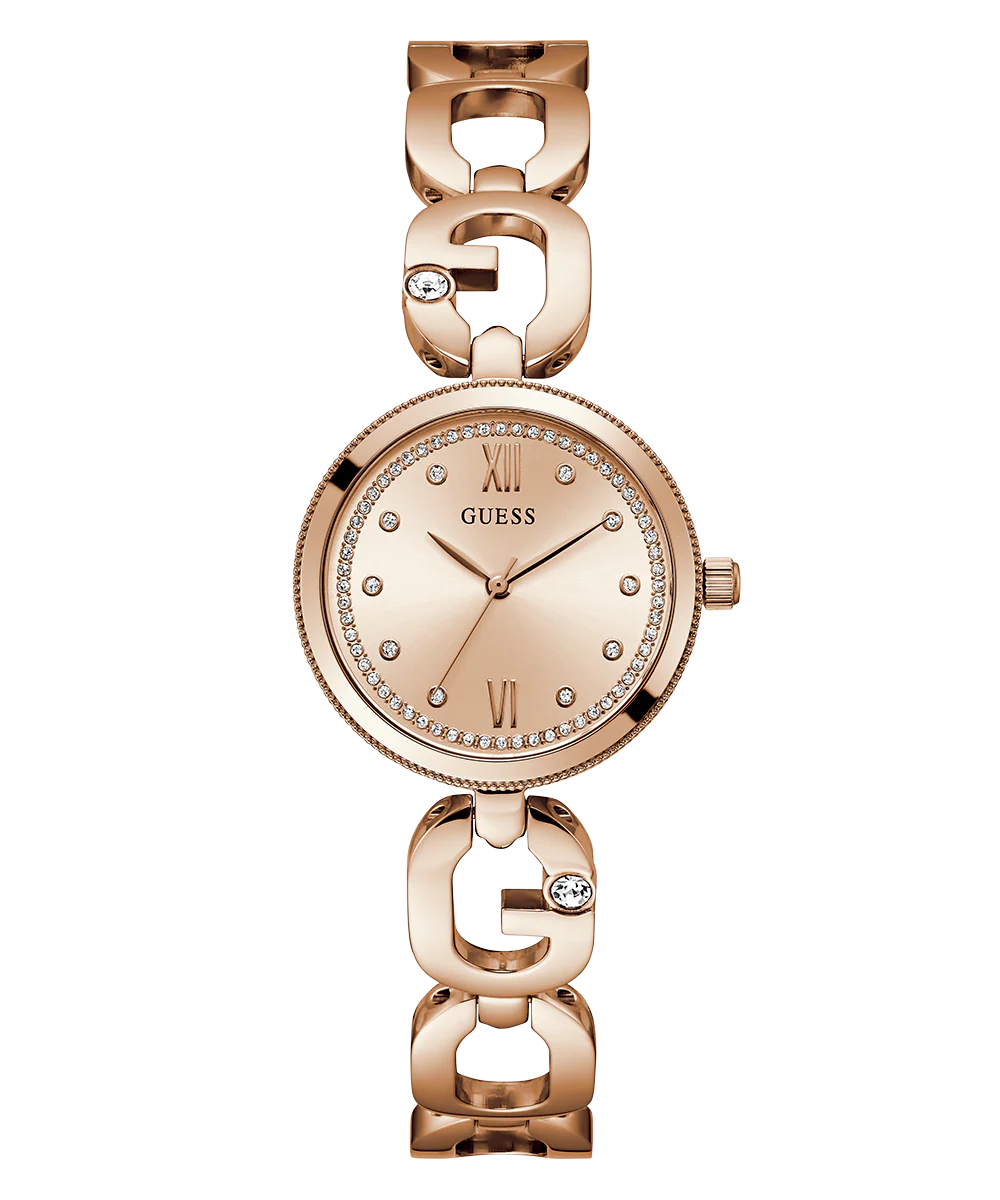 GUESS Ladies Rose Gold Tone Analog Watch - Image 5