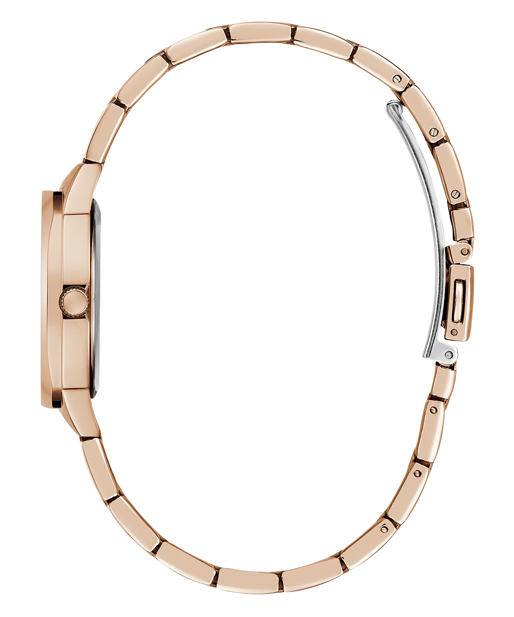 GUESS Ladies Rose Gold Tone Analog Watch - Image 4