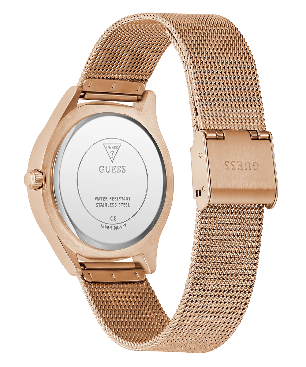 GUESS Ladies Rose Gold Tone Analog Watch - Image 6
