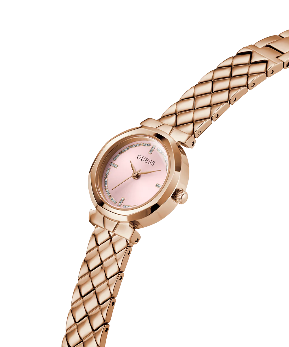 GUESS Ladies Rose Gold Tone Analog Watch - Image 3