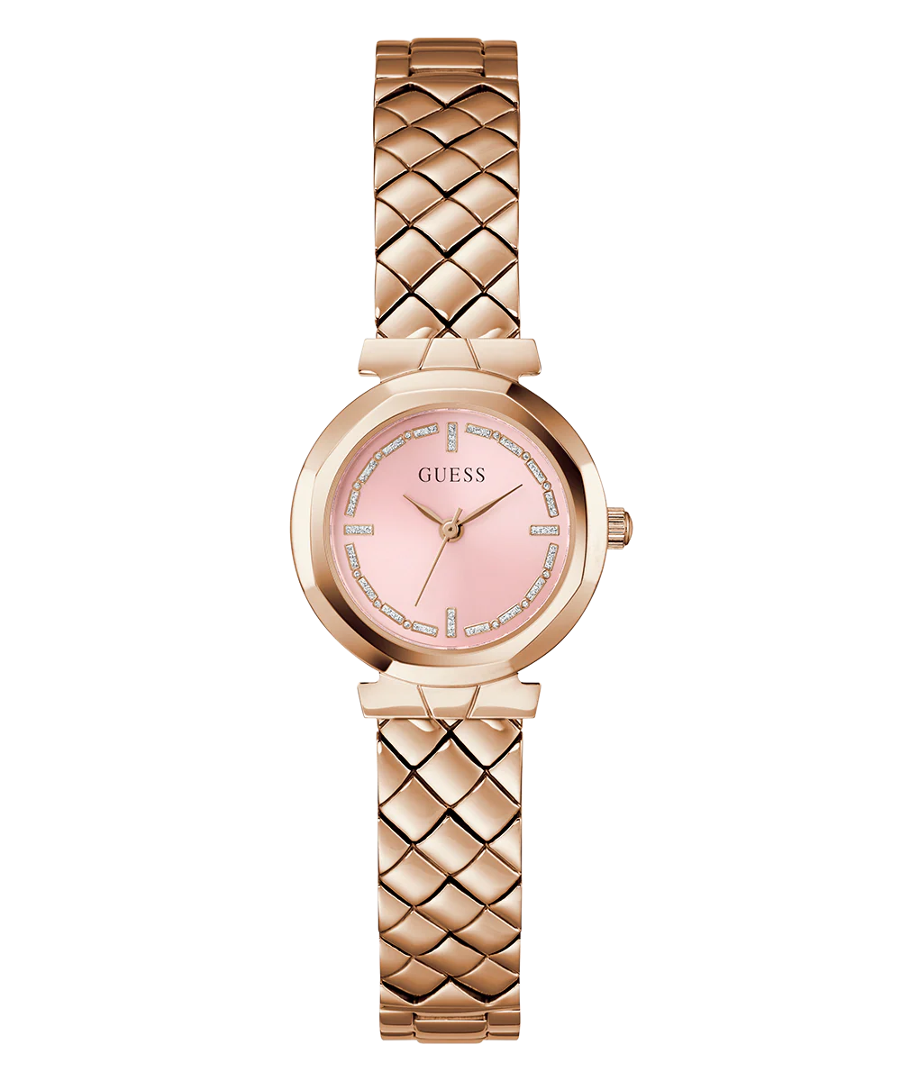 GUESS Ladies Rose Gold Tone Analog Watch - Image 6