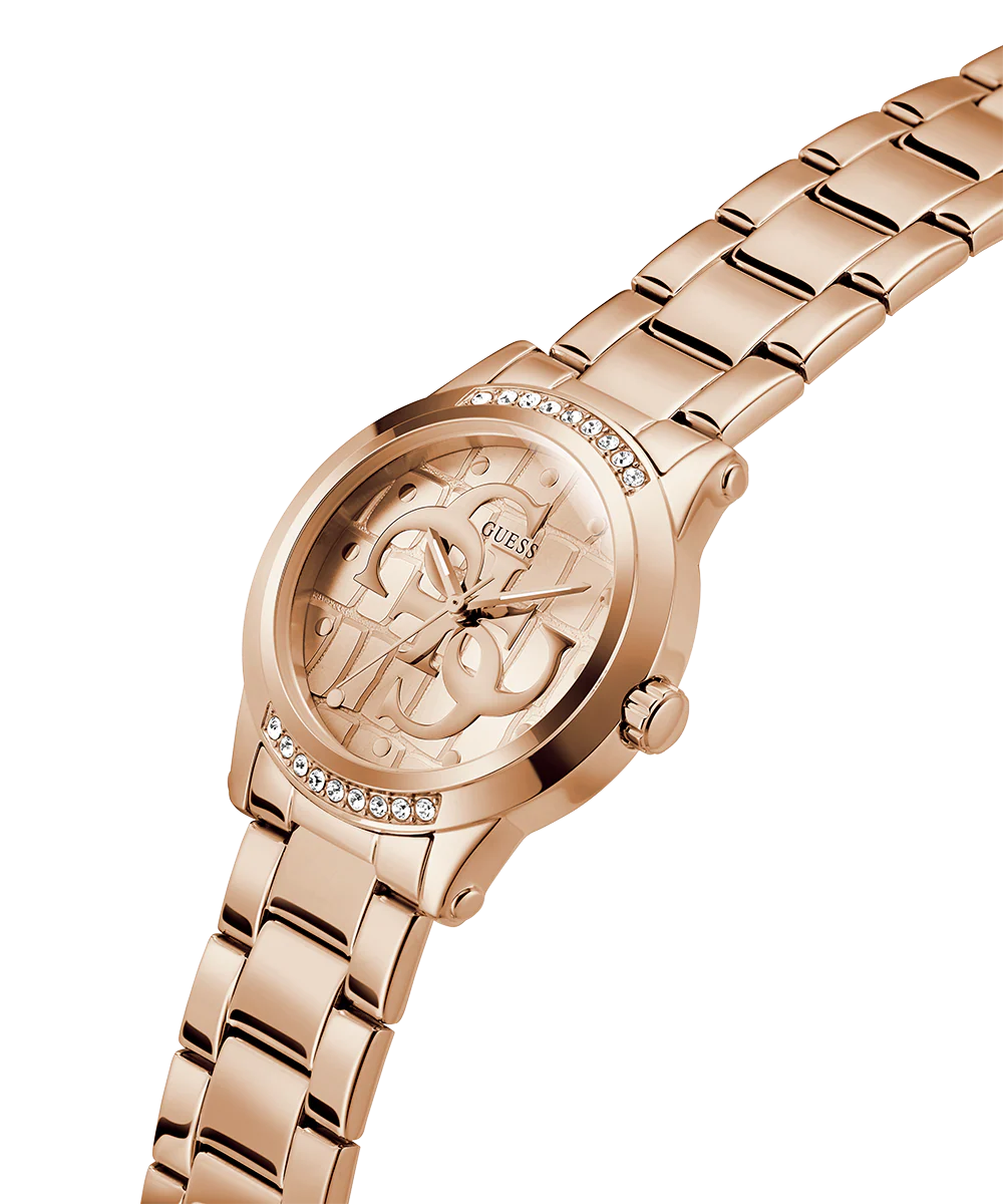 GUESS Ladies Rose Gold Tone Analog Watch - Image 2