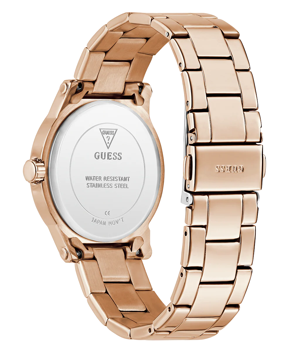 GUESS Ladies Rose Gold Tone Analog Watch - Image 6