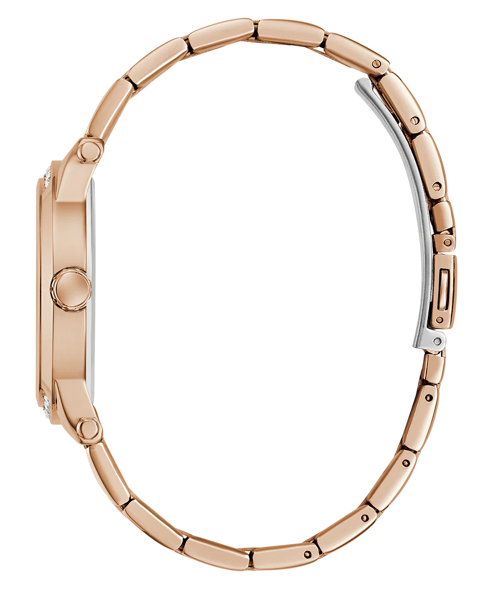 GUESS Ladies Rose Gold Tone Analog Watch - Image 7