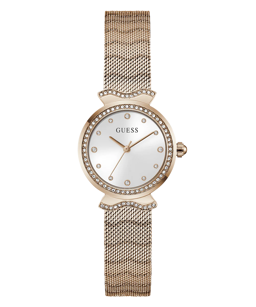 GUESS Ladies Rose Gold Tone Analog Watch - Image 4