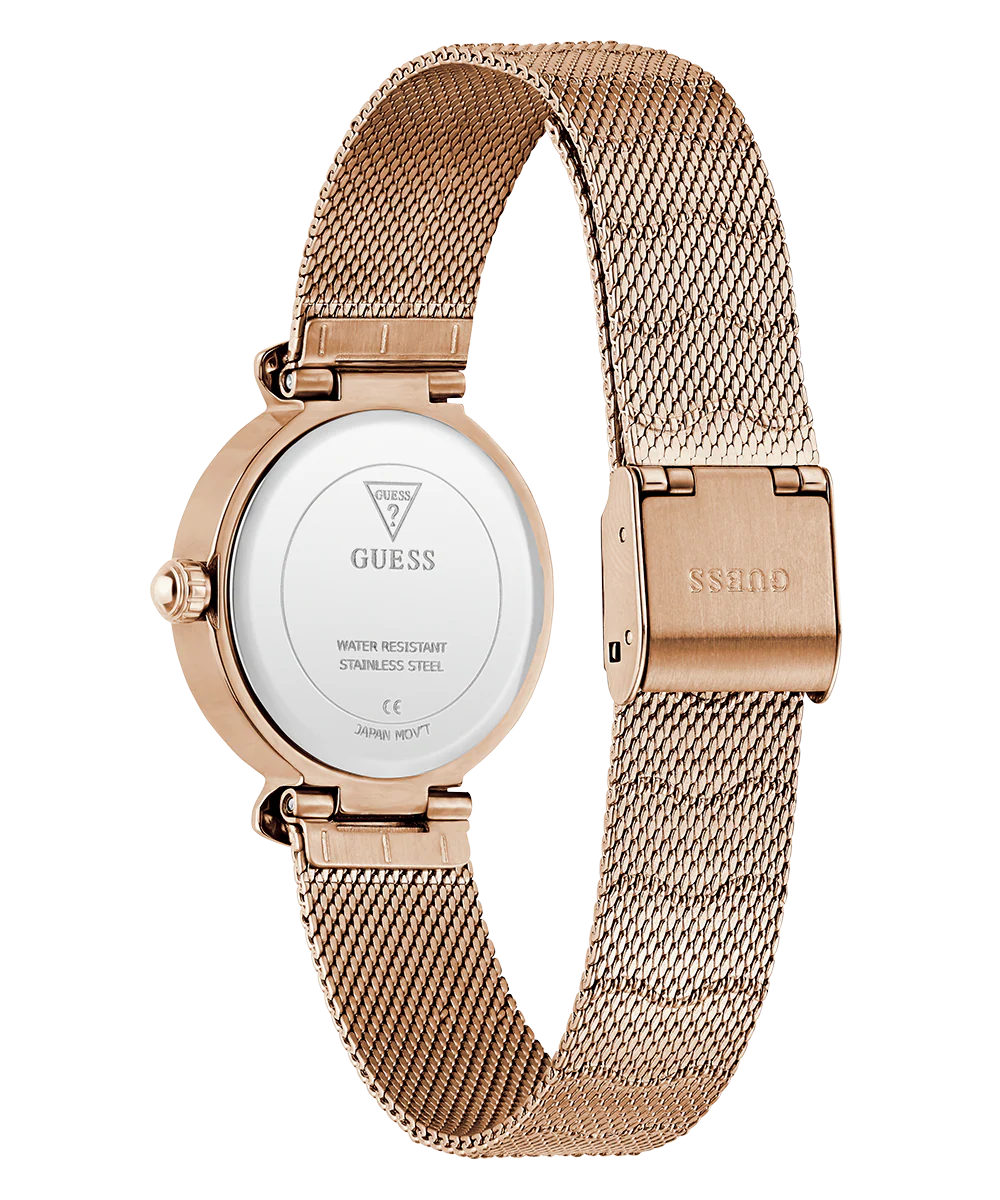 GUESS Ladies Rose Gold Tone Analog Watch - Image 7