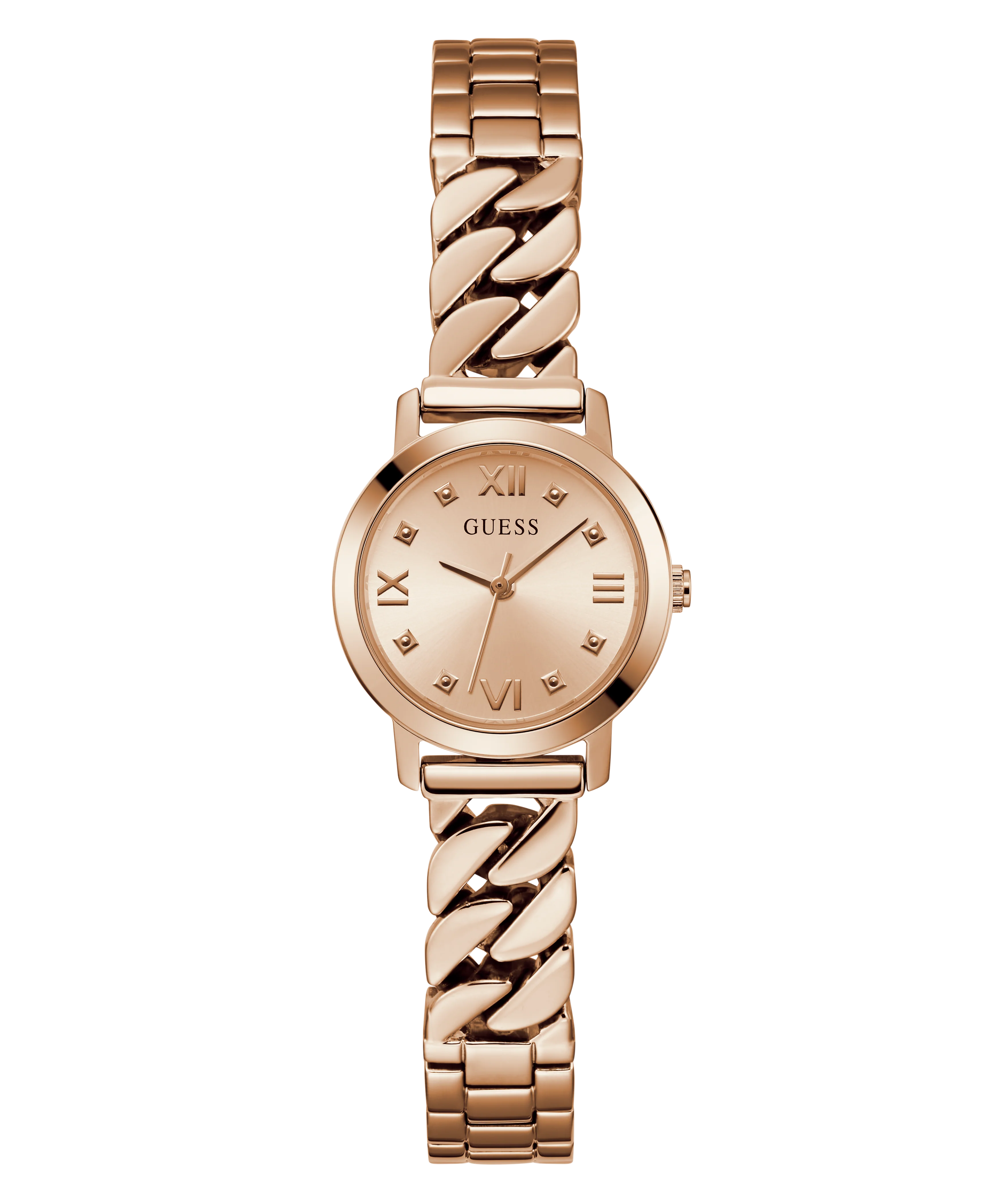 GUESS Ladies Rose Gold Tone Analog Watch - Image 4