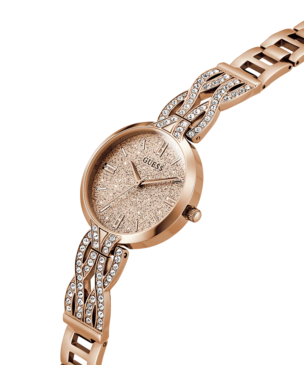 GUESS Ladies Rose Gold Tone Analog Watch - Image 2