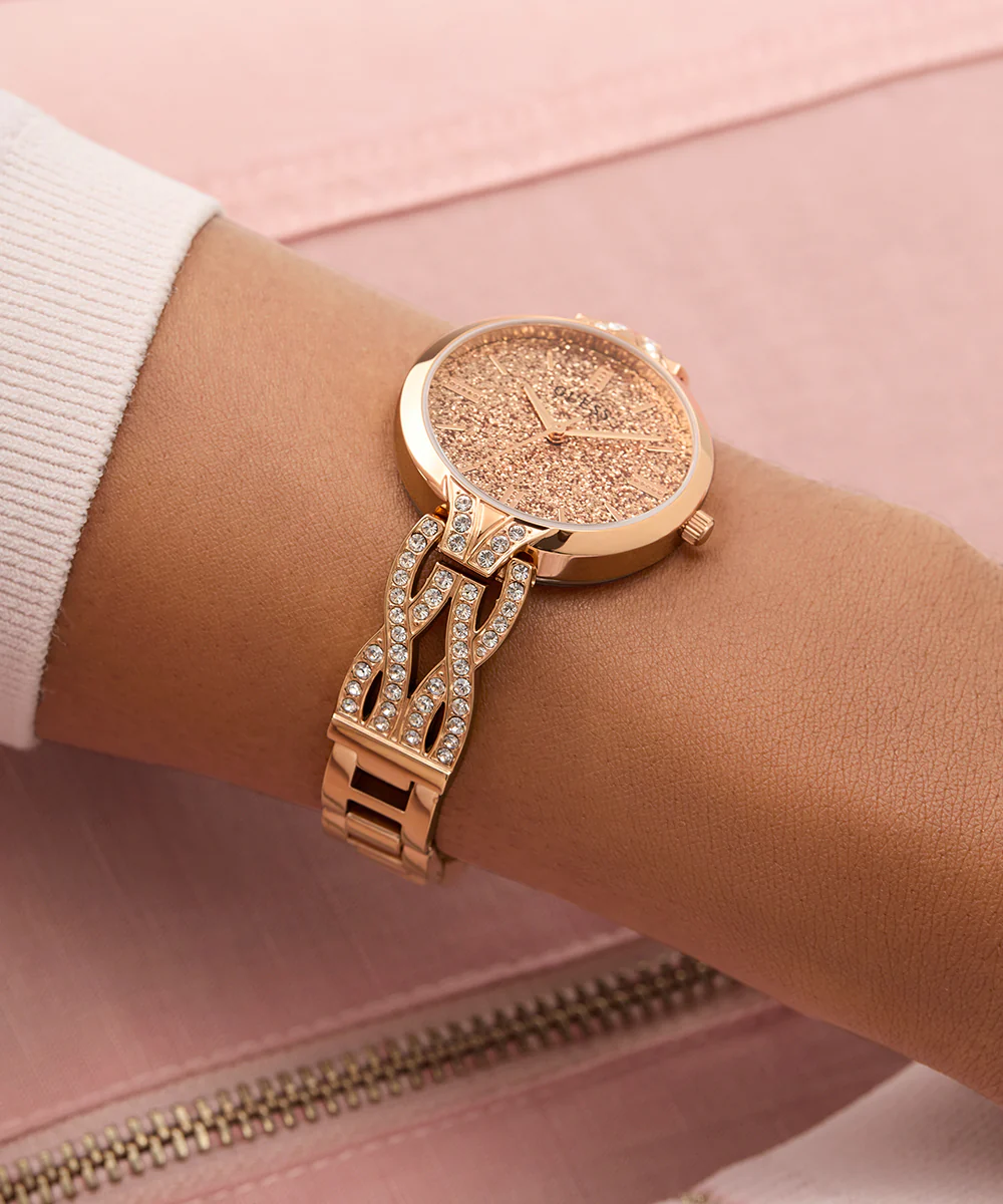 GUESS Ladies Rose Gold Tone Analog Watch - Image 6