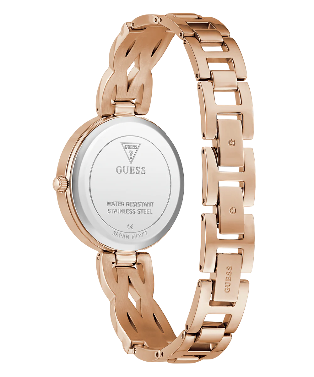 GUESS Ladies Rose Gold Tone Analog Watch - Image 7