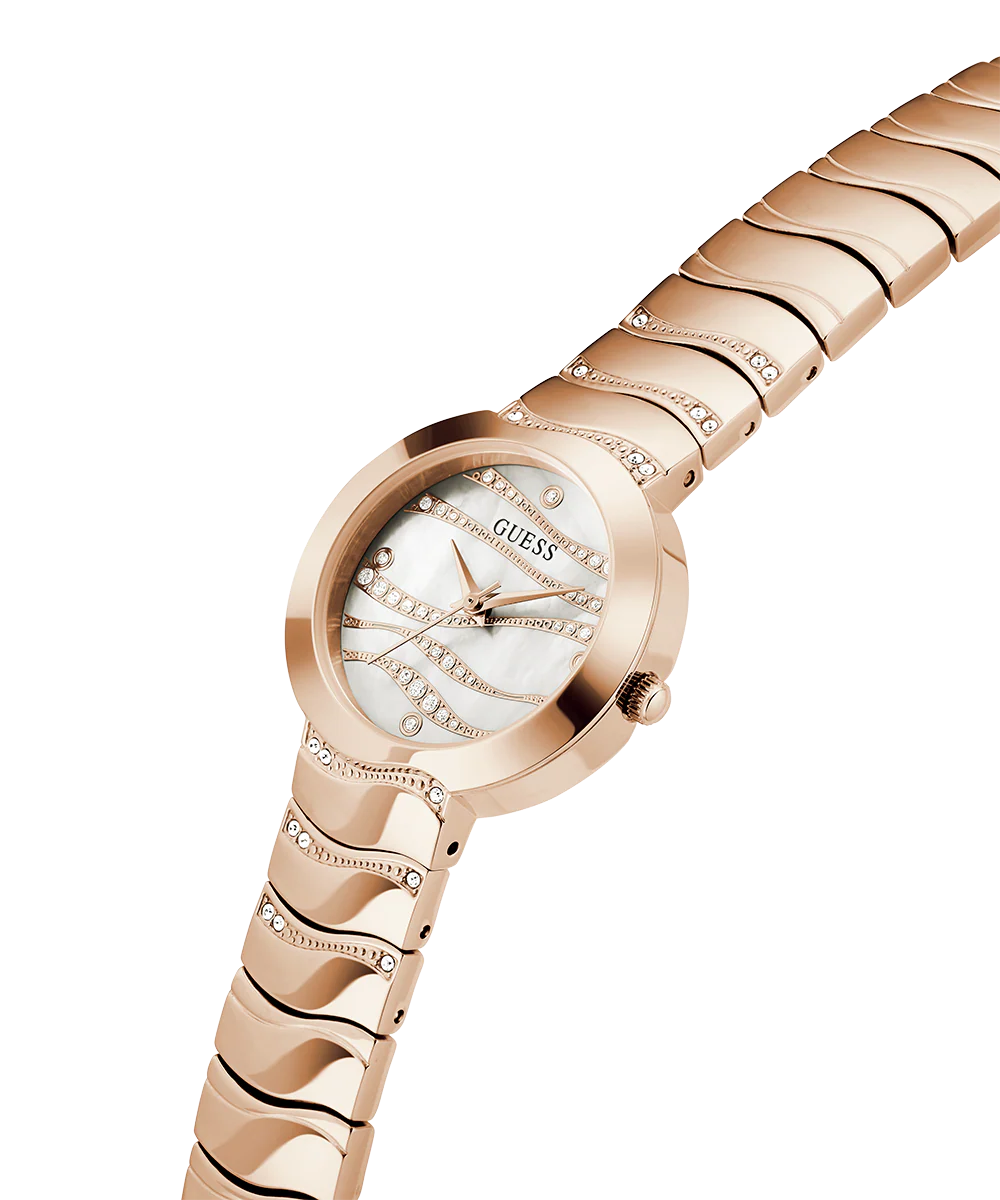 GUESS Ladies Rose Gold Tone Analog Watch - Image 2