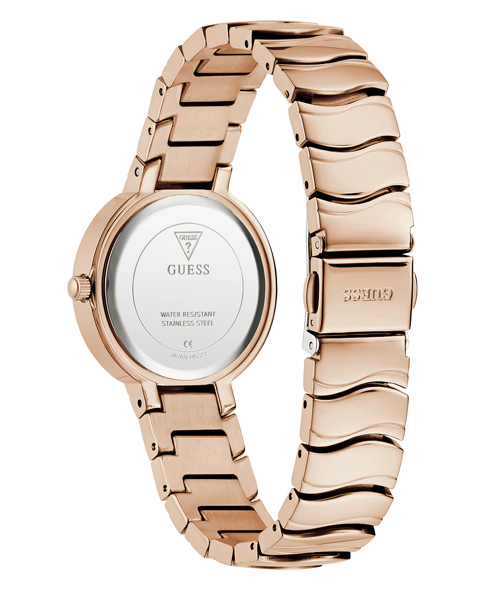 GUESS Ladies Rose Gold Tone Analog Watch - Image 7
