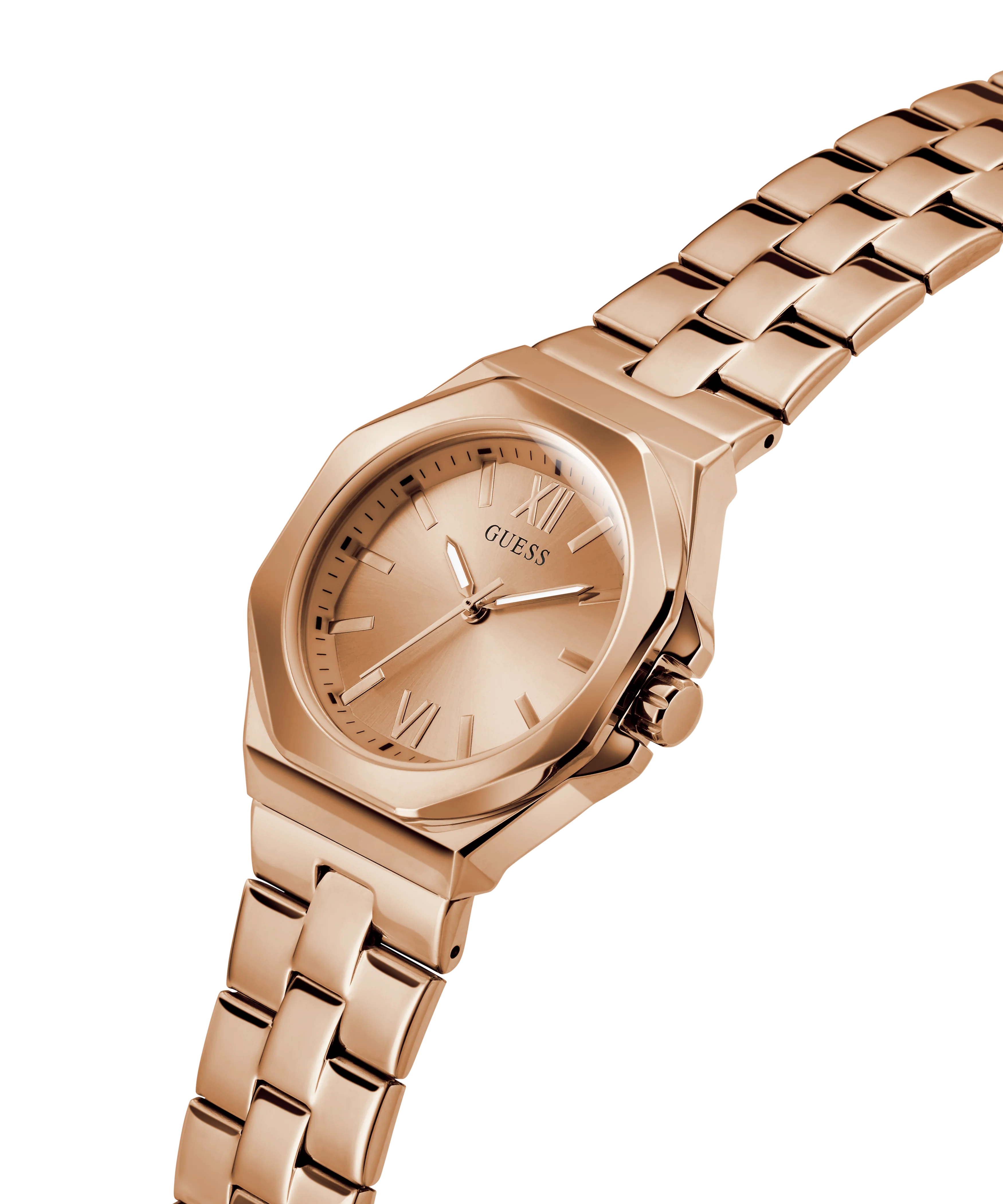 GUESS Ladies Rose Gold Tone Analog Watch - Image 2