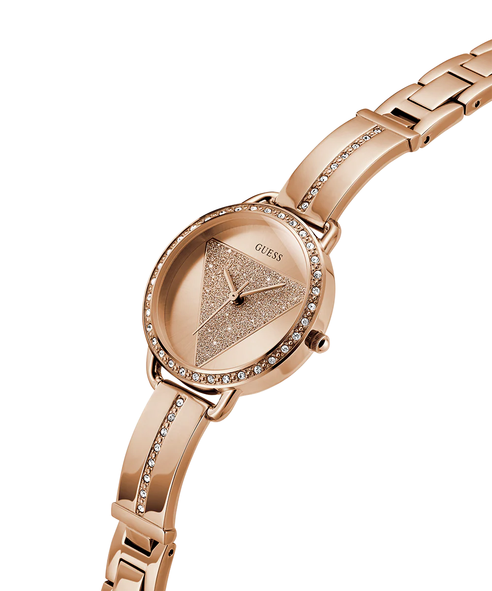 GUESS Ladies Rose Gold Tone Analog Watch - Image 2