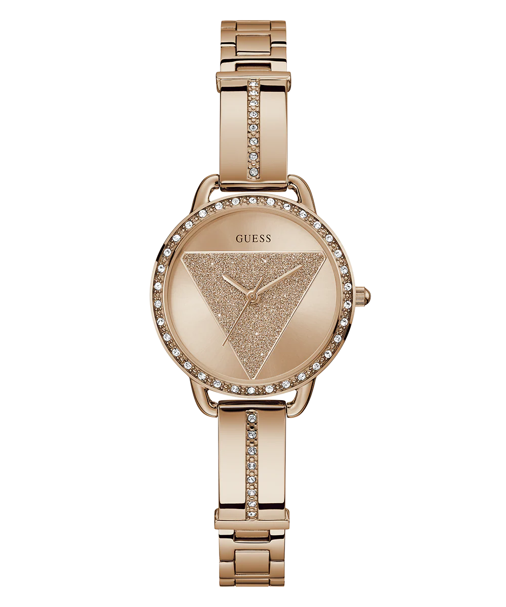 GUESS Ladies Rose Gold Tone Analog Watch - Image 4