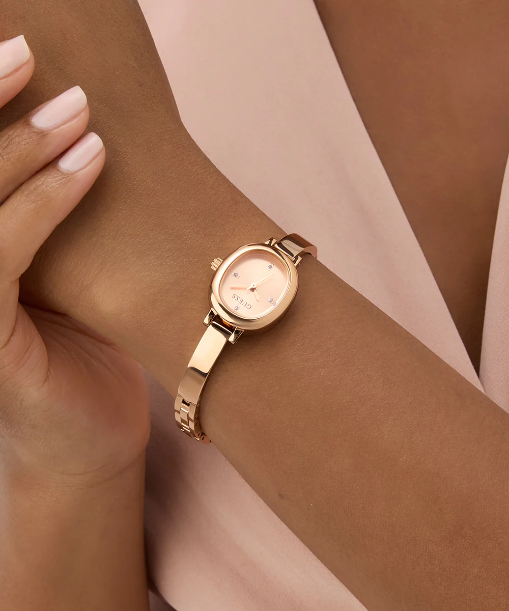 GUESS Ladies Rose Gold Tone Analog Watch - Image 3