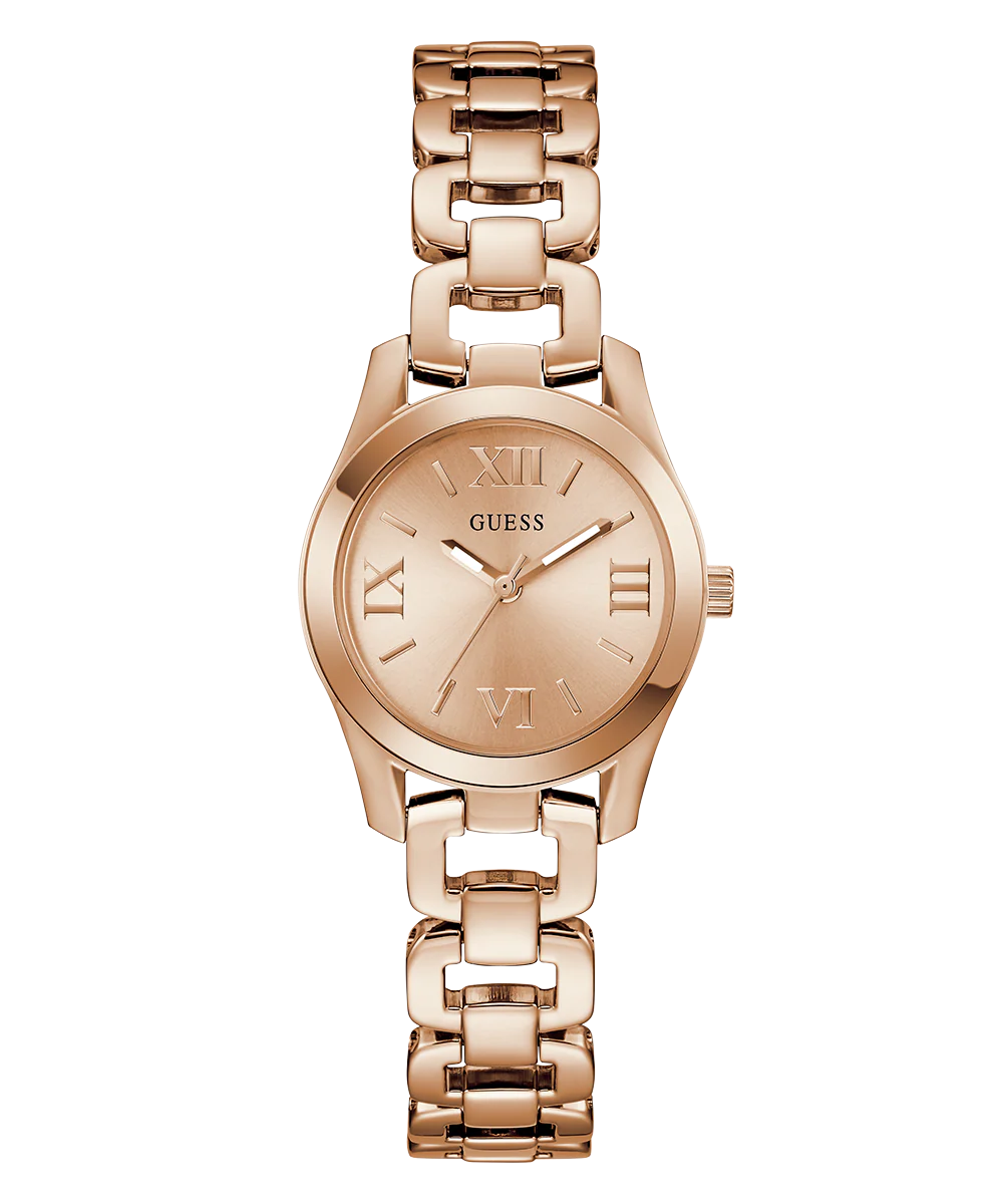 GUESS Ladies Rose Gold Tone Analog Watch - Image 5
