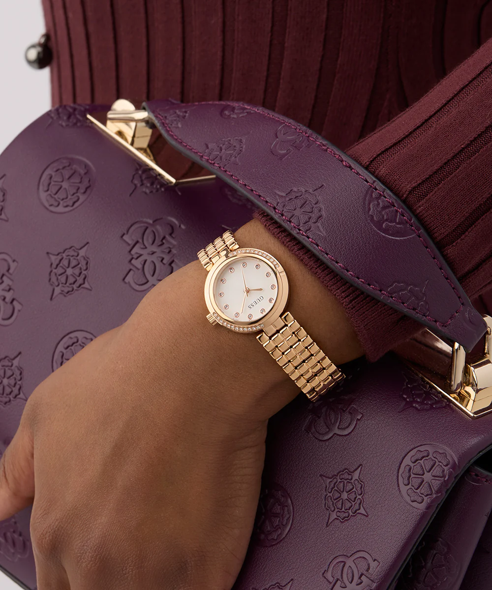 GUESS Ladies Rose Gold Tone Analog Watch - Image 5