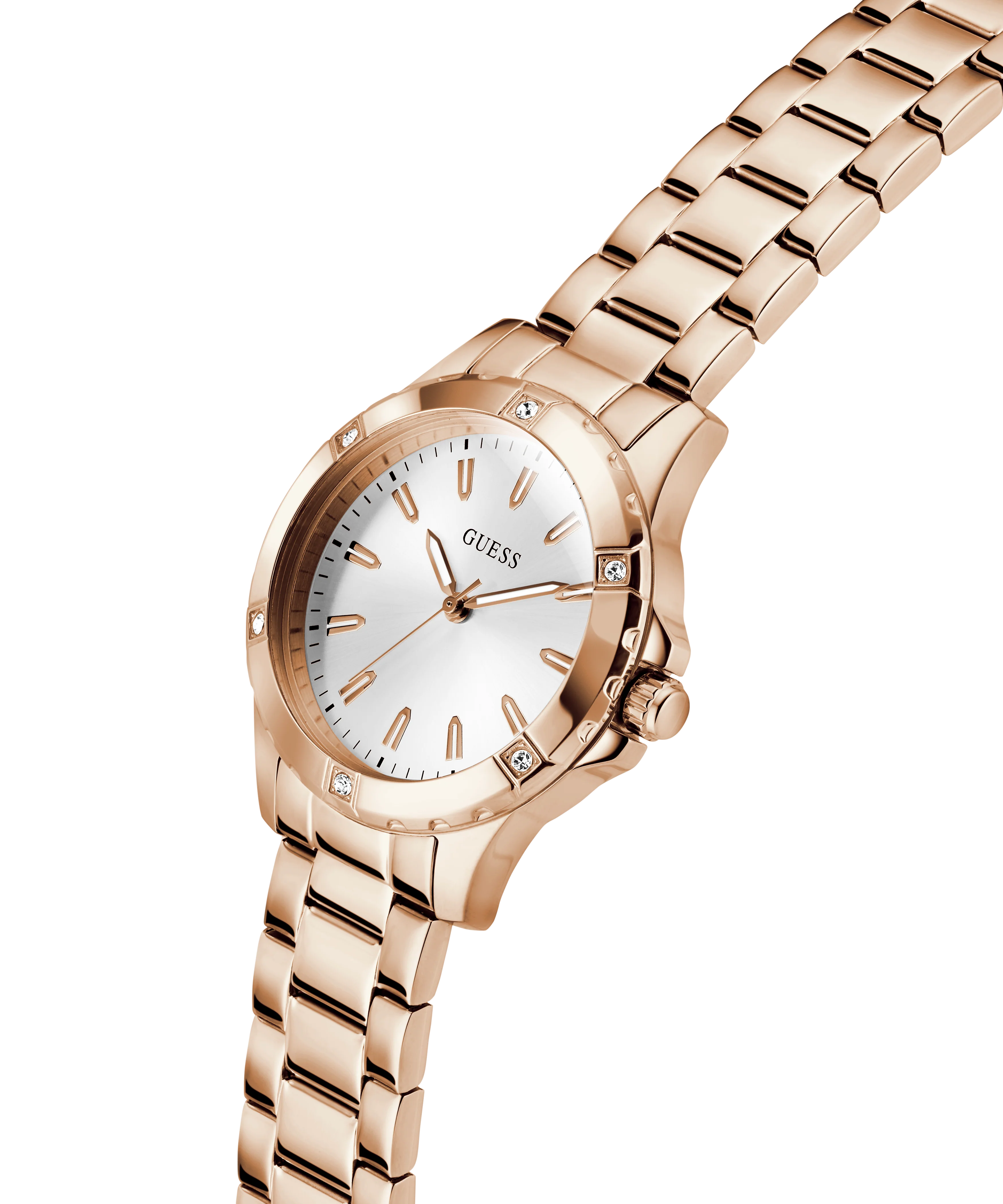 GUESS Ladies Rose Gold Tone Analog Watch - Image 3