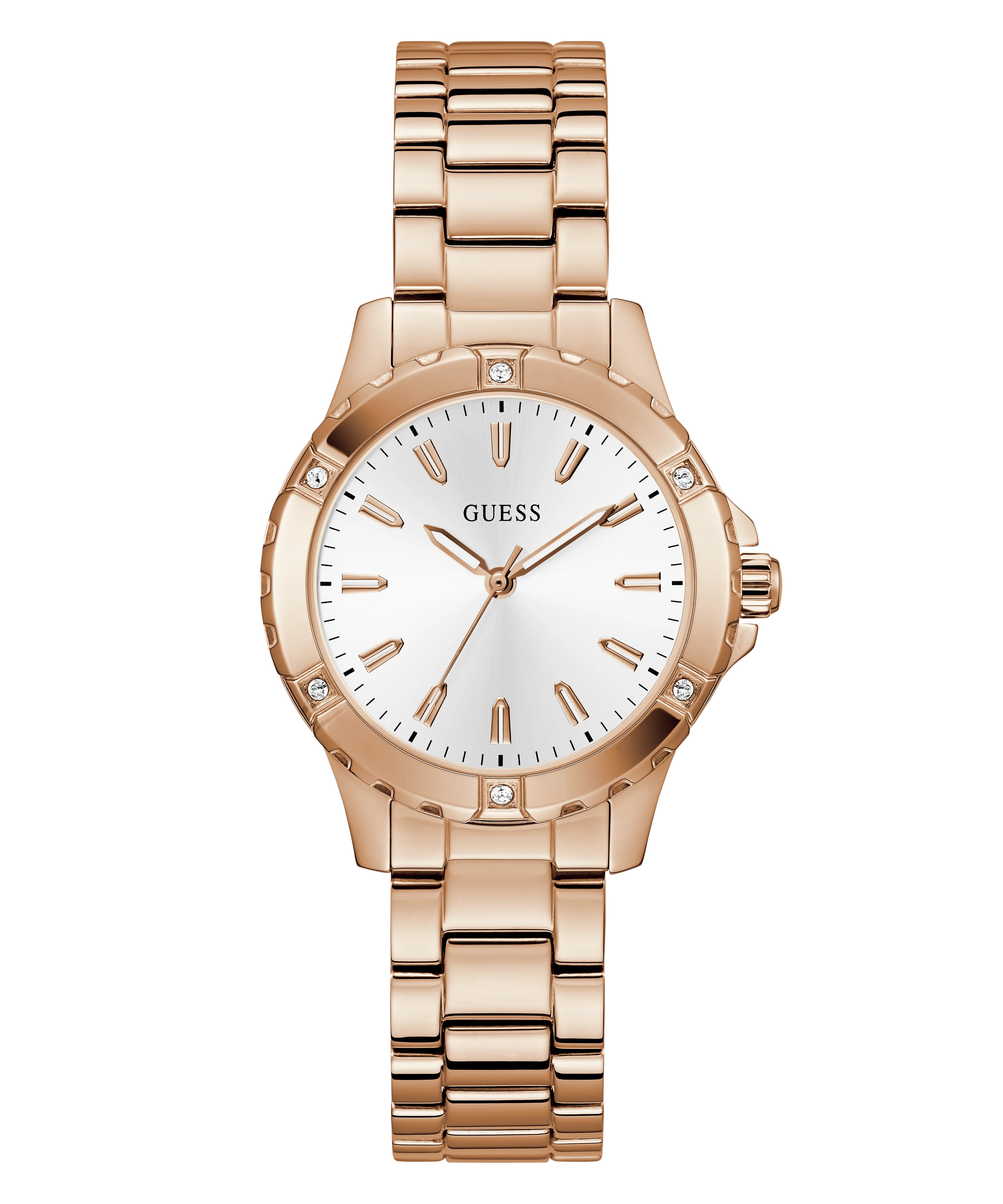 GUESS Ladies Rose Gold Tone Analog Watch - Image 6