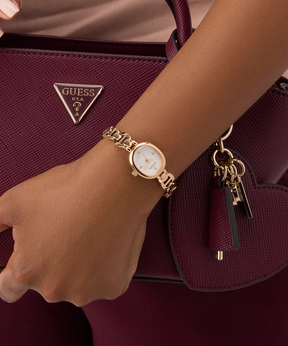 GUESS Ladies Rose Gold Tone Analog Watch - Image 5