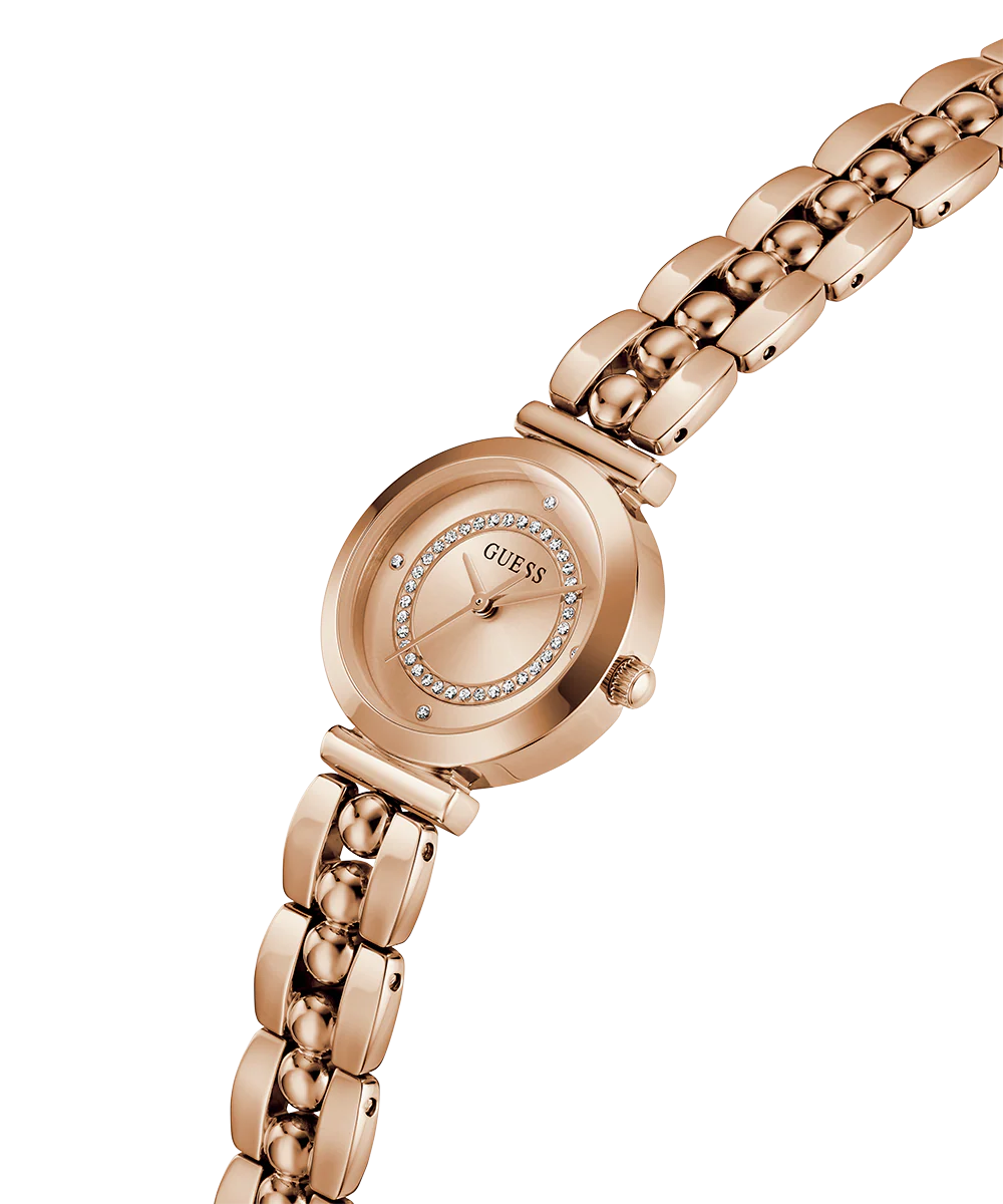GUESS Ladies Rose Gold Tone Analog Watch - Image 3
