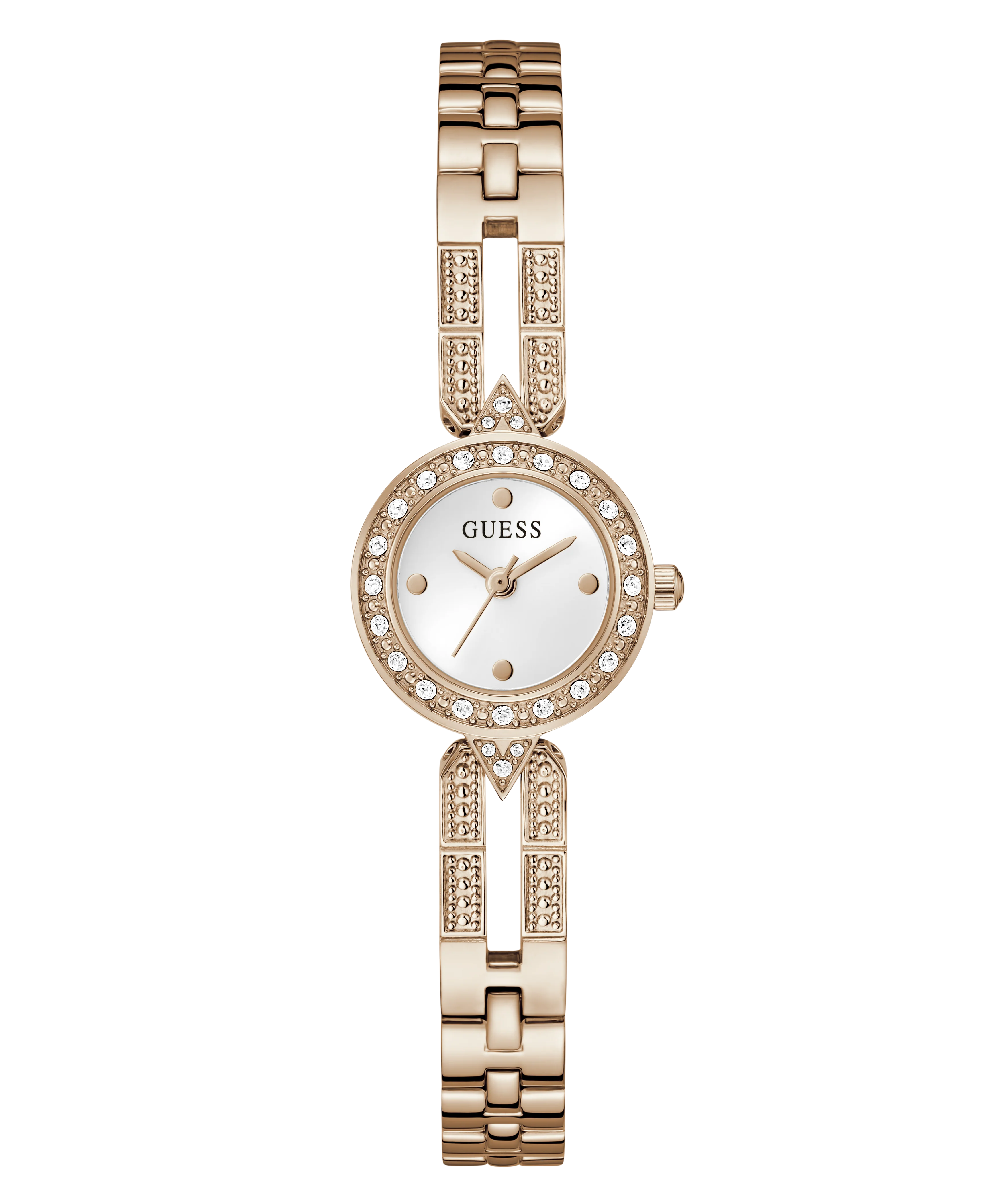 GUESS Ladies Rose Gold Tone Analog Watch - Image 4