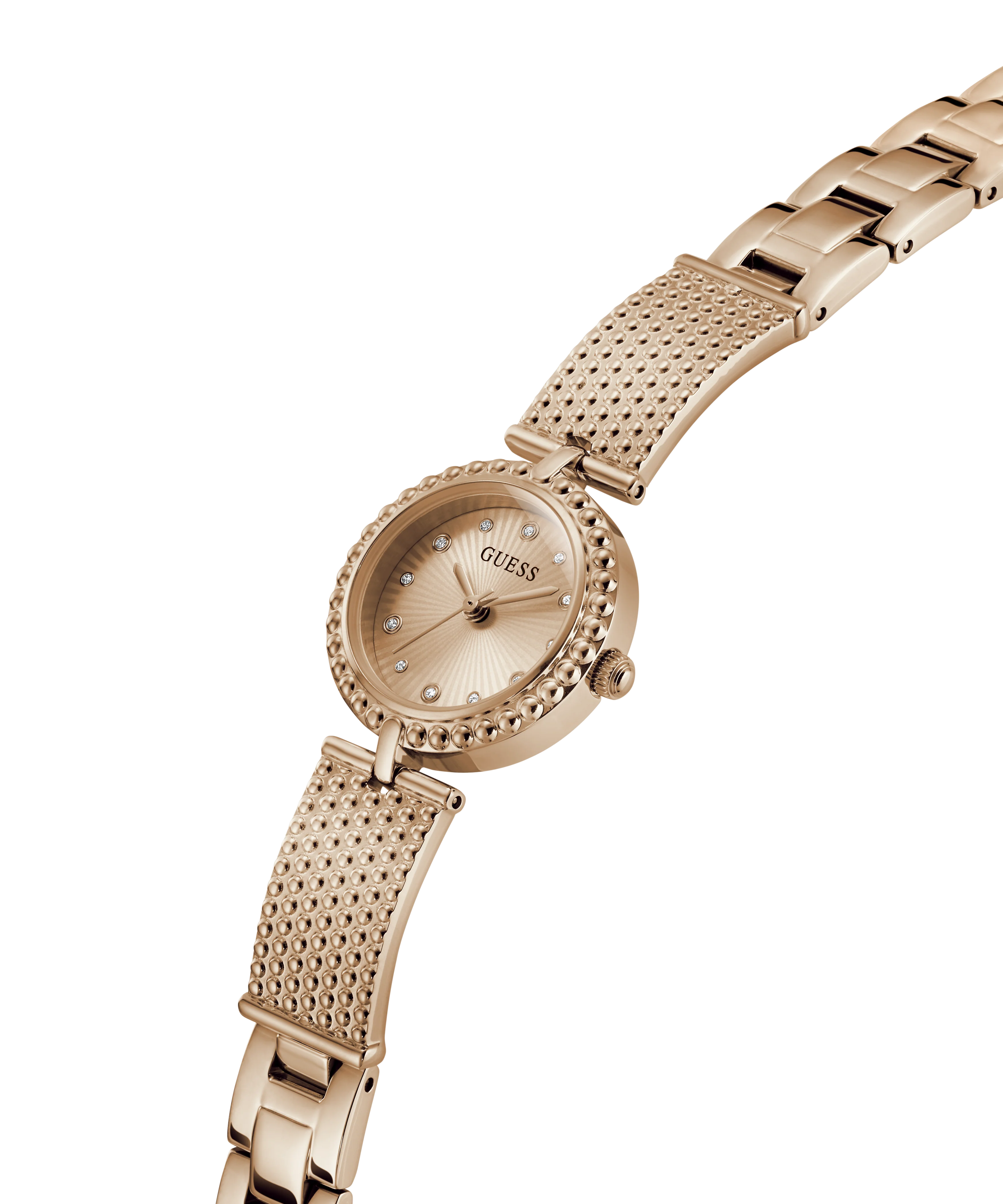 GUESS Ladies Rose Gold Tone Analog Watch - Image 2