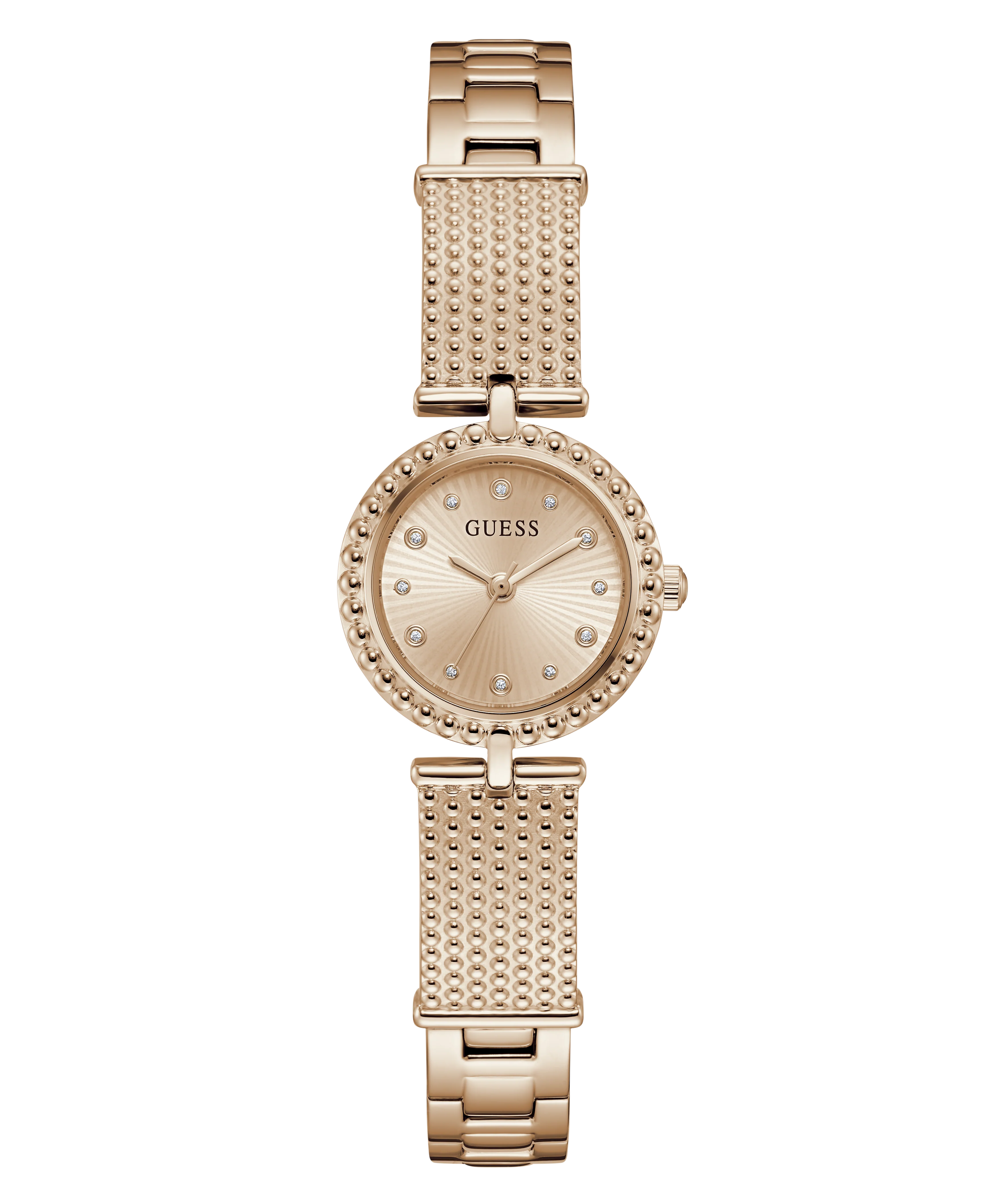 GUESS Ladies Rose Gold Tone Analog Watch - Image 4