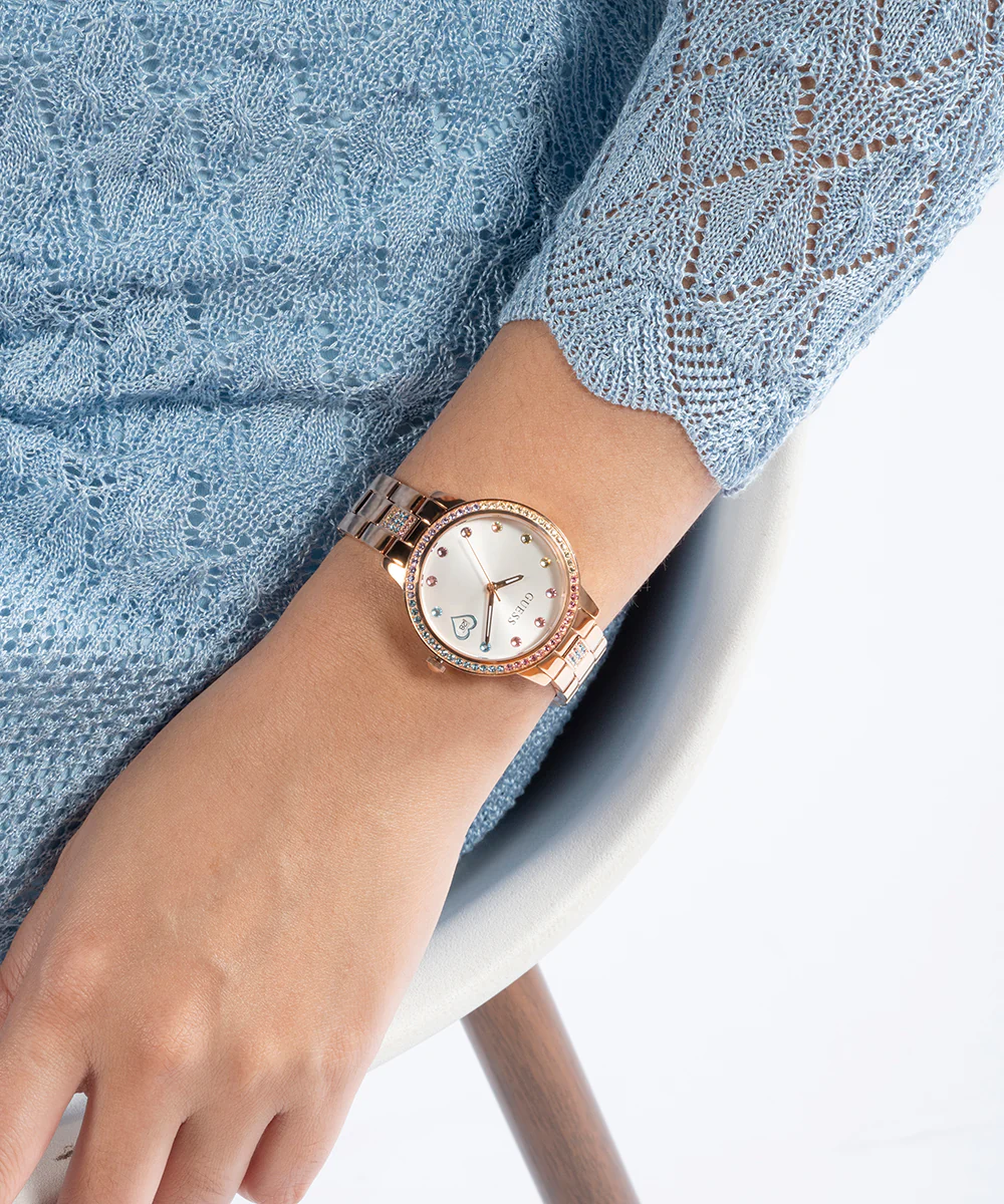 GUESS Ladies Rose Gold Tone Date Watch - Image 7