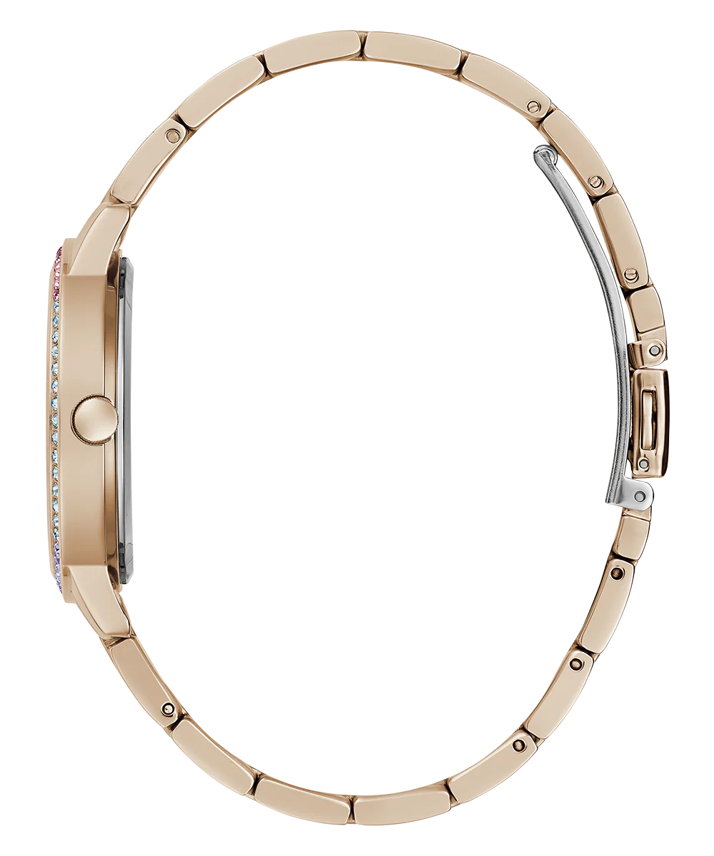 GUESS Ladies Rose Gold Tone Date Watch - Image 8
